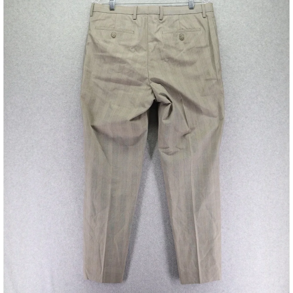 Banana Republic Pants Mens 33x32 Non-Iron Slim Fit‎ Dress Suit Formal Plaid NWT
